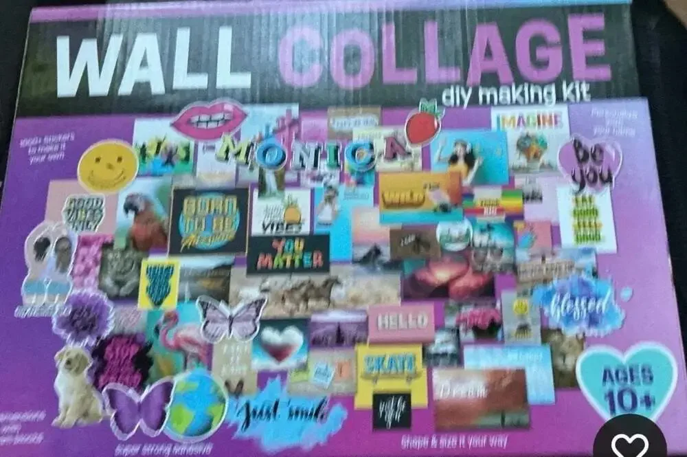 Wall Collage Kit 1000+ Stickers Prints Teen Girls Bedroom Decor DIY NIB